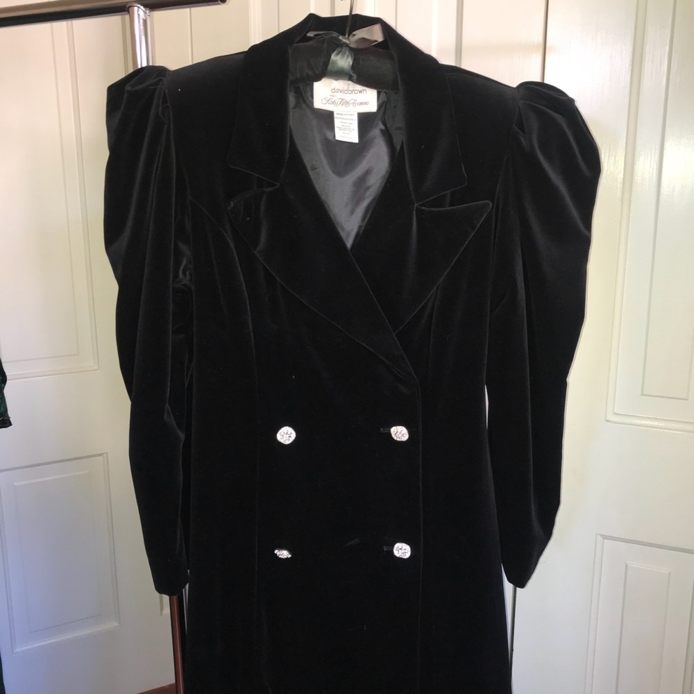 David Brown for Saks Fifth Avenue Velvet Coat